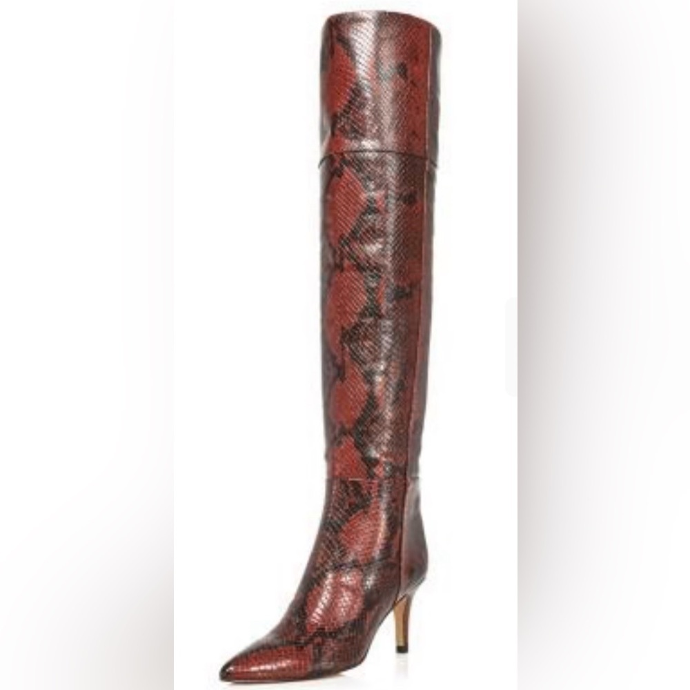 Aqua's beautiful boot!  Snake skin print, 7M! Thigh high, shexsheeee! LEATHER!‌